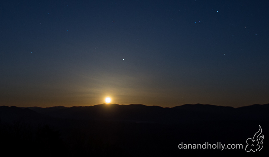 Moonrise over the Smokies